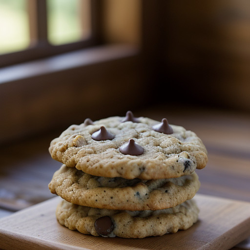 Oatmeal Choco Chip Cookies recipe image
