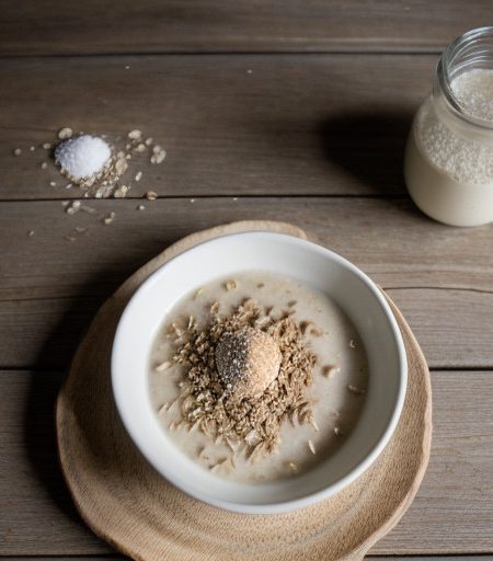 Oatmeal Cooked in Milk recipe image