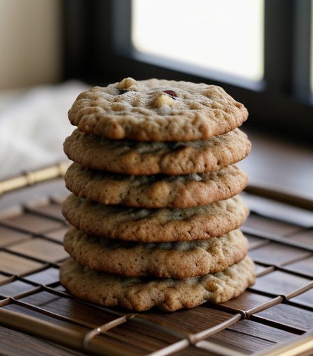 Oatmeal Cranberry-Nut Cookies recipe image