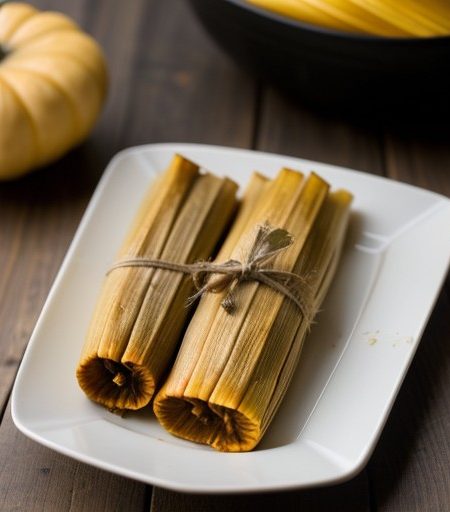 Oaxacan Pumpkin Tamales recipe image