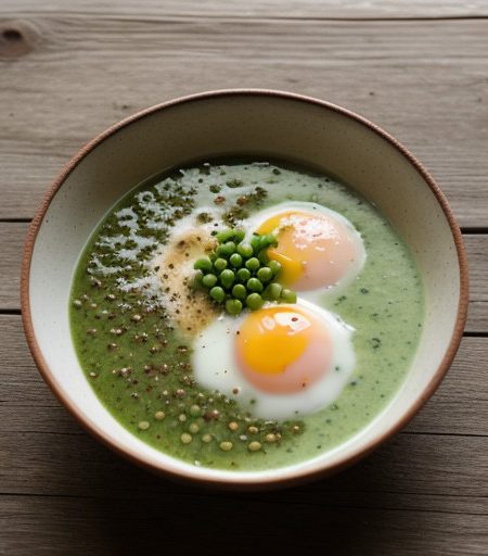 Oeufs Mollets With Green Sauce recipe image