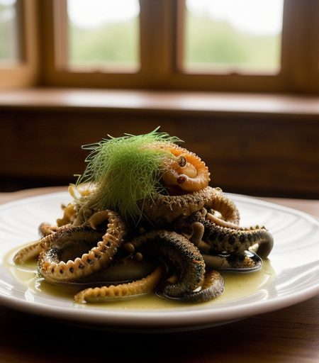 Oktapodi Maratho Krasato (Octopus & Fennel recipe image