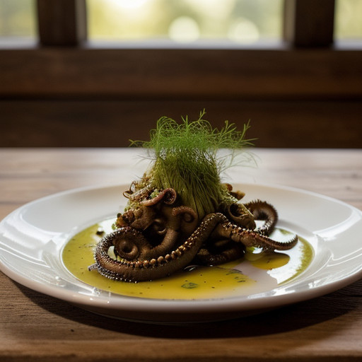 Oktapodi Maratho Krasato (Octopus & Fennel In recipe image