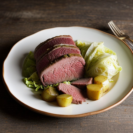 Old Fashion Corned Beef & Cabbage recipe image