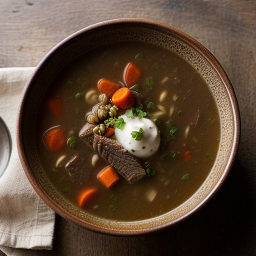 Old Fashioned Beef & Vegetable Soup recipe image