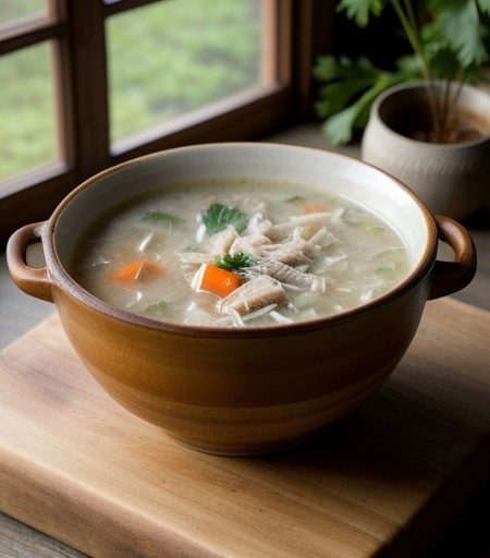 Old Fashioned Chicken Rice Soup recipe image