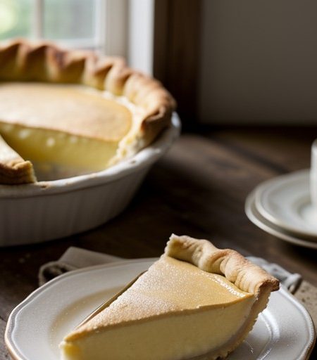 Old-Fashioned Custard Pie recipe image