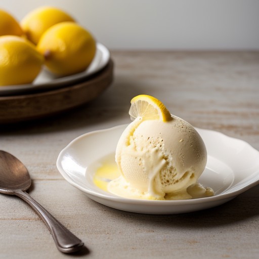 Old Fashioned Lemon Ice Cream recipe image