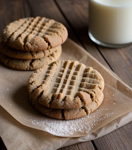 Old-Fashioned Peanut Butter Cookies recipe image