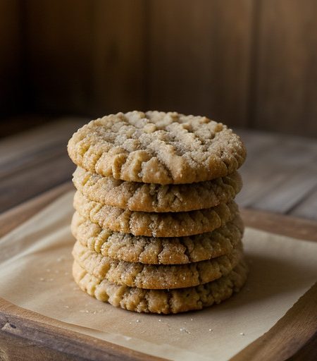 Old-Fashioned Peanut Butter Cookies recipe image