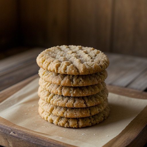 Old-Fashioned Peanut Butter Cookies recipe image