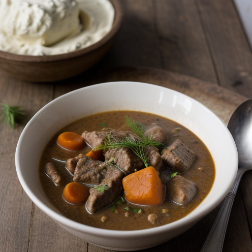 Old Fashioned Veal Stew With Cream Sauce recipe image