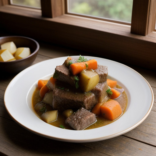 Old-Fashioned Vegetable-Beef Stew recipe image