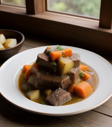 Old-Fashioned Vegetable-Beef Stew recipe image