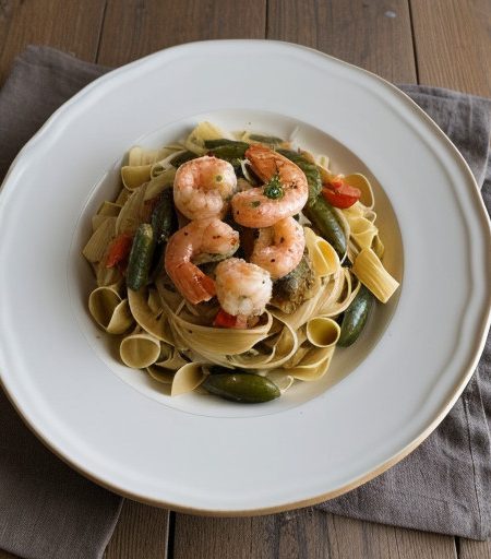 Olive Garden Shrimp Primavera recipe image