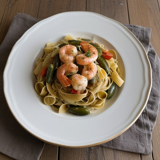 Olive Garden Shrimp Primavera recipe image