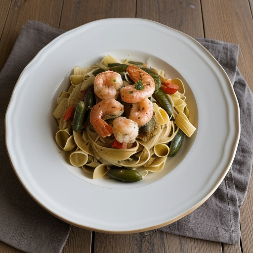 Olive Garden Shrimp Primavera recipe image