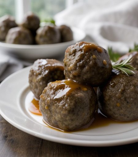 Olive-Stuffed Meatballs recipe image