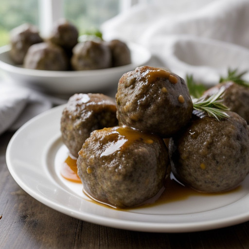 Olive-Stuffed Meatballs recipe image
