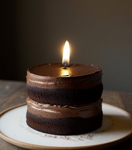One-Foot-in-the-Fire Fudge Cake recipe image