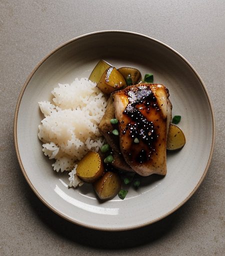 One-Pan Potatoes & Chicken Teriyaki recipe image
