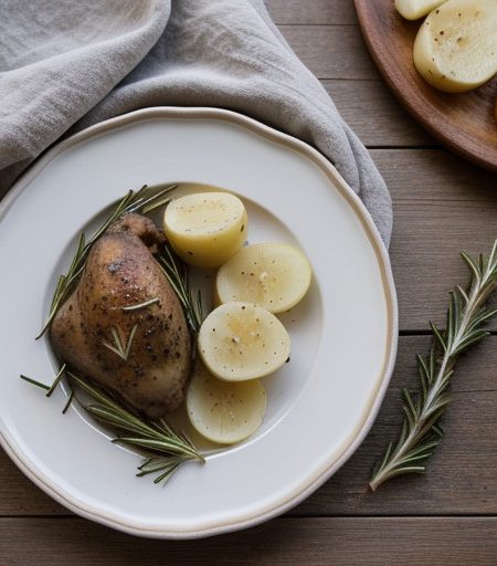 One-Pan Potatoes and Chicken Rosemary recipe image