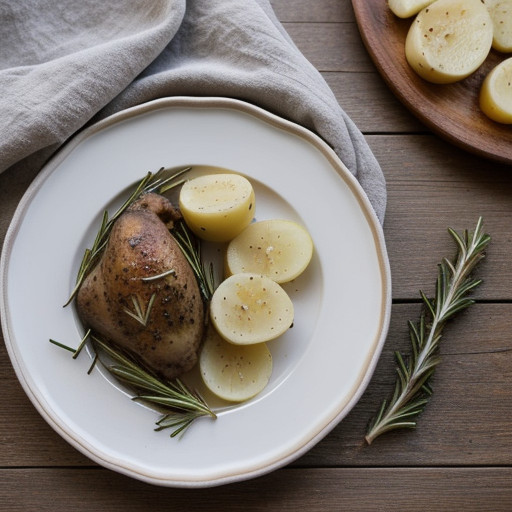 One-Pan Potatoes and Chicken Rosemary recipe image