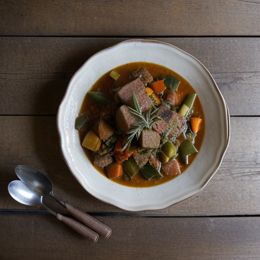 One Skillet: Italian Sausage and Harvest Vegetable Stew recipe image