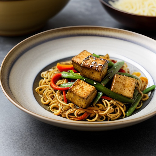 One-Skillet: Spicy Vegetable Noodle Stir Fry recipe image