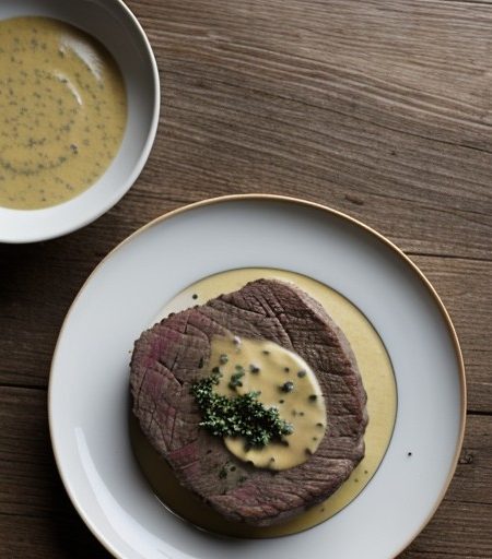 Onion Buttered Deer Steak recipe image