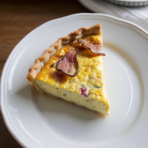 Onion, Cheese and Bacon Quiche recipe image