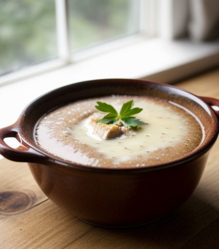 Onion Soup Burgundy-Style recipe image
