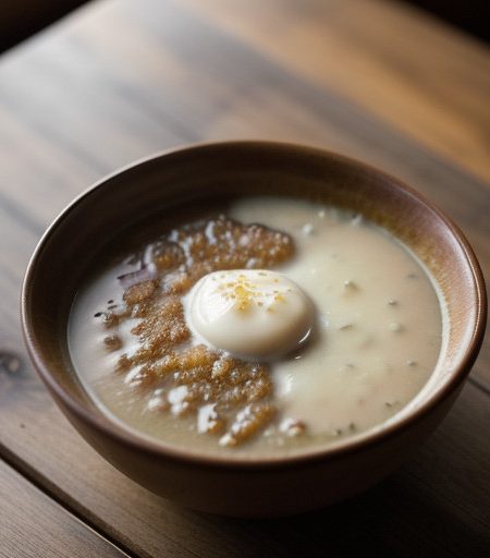 Onion Soup With Beer & Cheddar recipe image