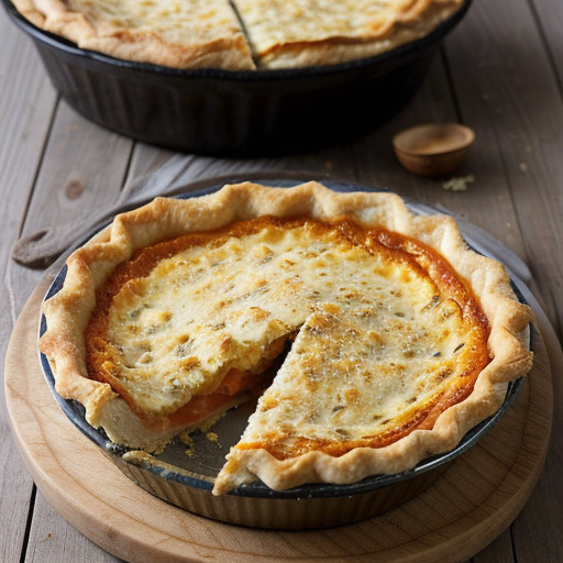 Onion-Tomato Cheese Pie recipe image