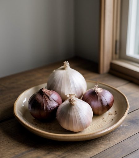 Onions Stuffed With Garlic & Chestnuts recipe image