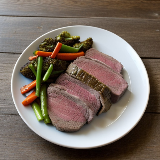 Open-Face Roast Beef & Crunchy Vegetables recipe image