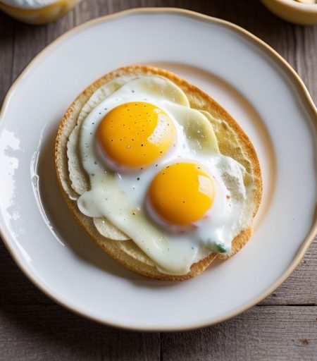 Open-Faced Egg & Cheese Sandwiches recipe image