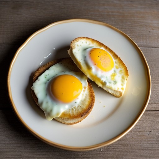 Open-Faced Egg and Cheese Sandwiches recipe image