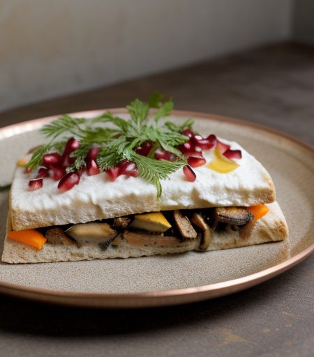 Open Faced Pita Sandwich recipe image