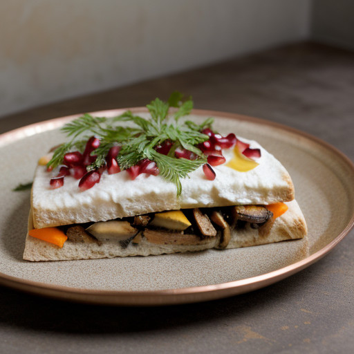 Open Faced Pita Sandwich recipe image