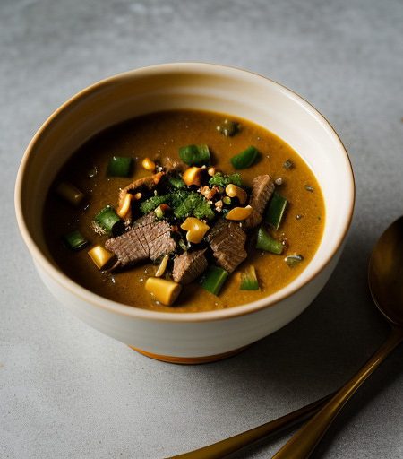 Orange Beef With Green Peppers recipe image