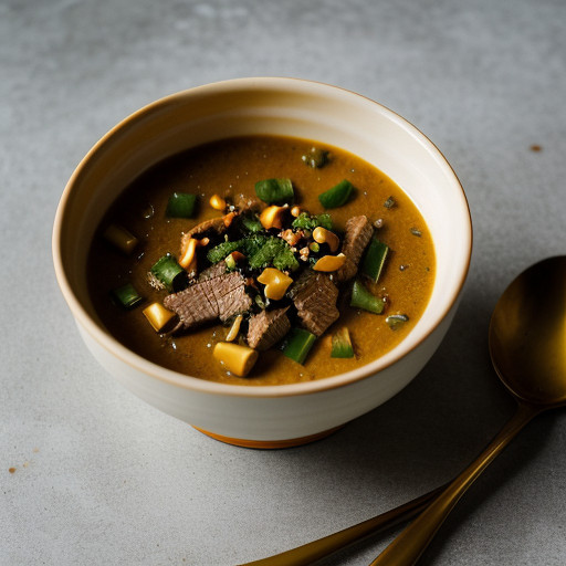 Orange Beef With Green Peppers recipe image