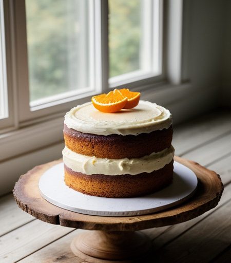 Orange Blossom Cake With Orange Frosting recipe image