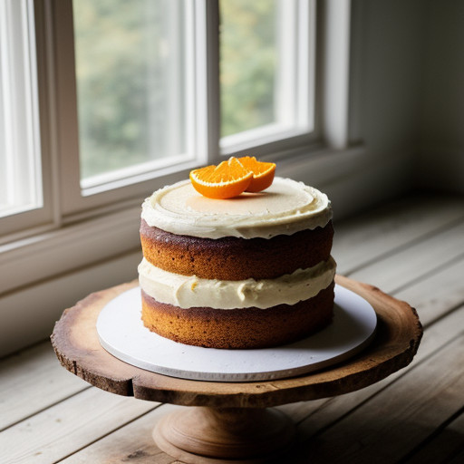 Orange Blossom Cake With Orange Frosting recipe image