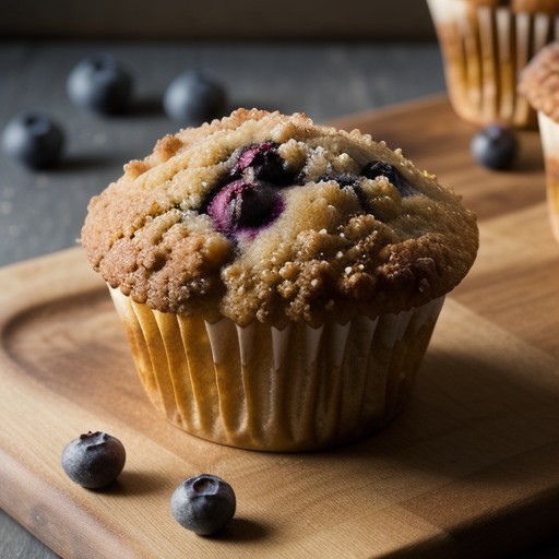Orange-Blueberry Muffins With Streusel Topping recipe image