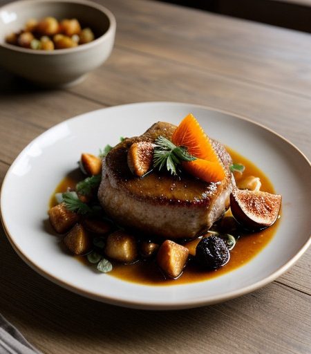 Orange Braised Pork With Fruit recipe image
