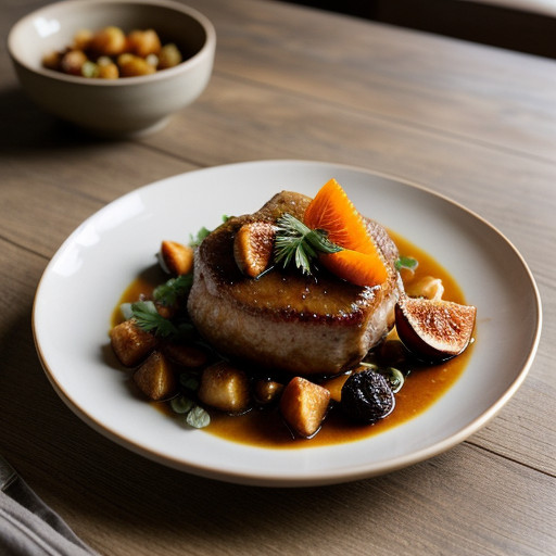 Orange Braised Pork With Fruit recipe image