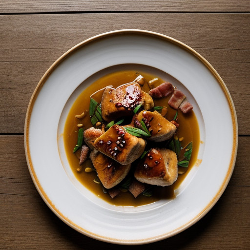 Orange Chicken With Bacon recipe image