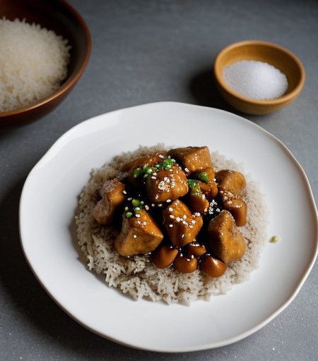 Orange Chicken on Rice recipe image