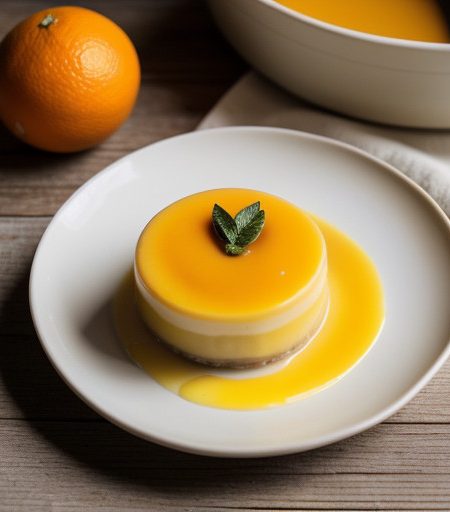 Orange Custard Pudding recipe image